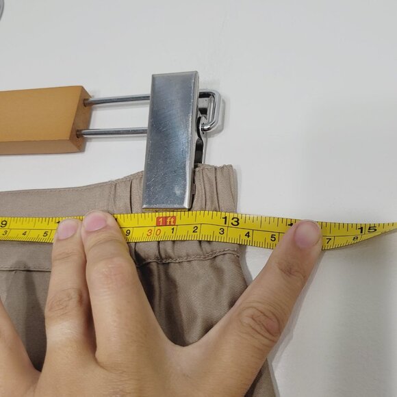 NWT Vintage Jac Dale Khaki Tan A-Line Knee Skirt - Picture 7 of 11